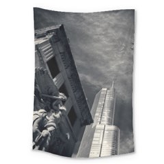 Chicago Skyline Tall Buildings Large Tapestry by BangZart