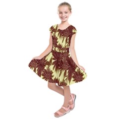 Floral Pattern Background Kids  Short Sleeve Dress by BangZart