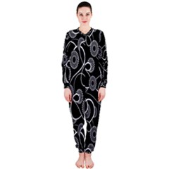 Floral Pattern Background Onepiece Jumpsuit (ladies)  by BangZart