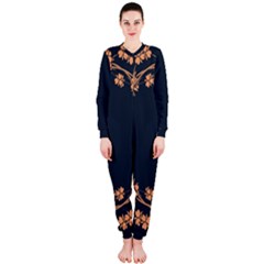 Floral Vintage Royal Frame Pattern Onepiece Jumpsuit (ladies)  by BangZart