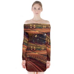 Florida State University Long Sleeve Off Shoulder Dress by BangZart