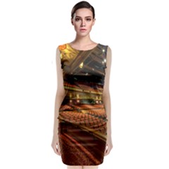 Florida State University Sleeveless Velvet Midi Dress by BangZart