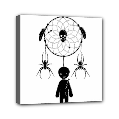 Voodoo Dream-catcher  Mini Canvas 6  X 6  by Valentinaart