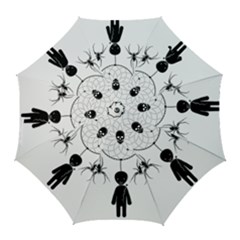 Voodoo Dream-catcher  Golf Umbrellas by Valentinaart