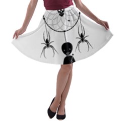 Voodoo Dream-catcher  A-line Skater Skirt by Valentinaart