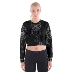 Voodoo Dream-catcher  Cropped Sweatshirt by Valentinaart