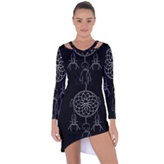 Voodoo Dream-catcher  Asymmetric Cut-out Shift Dress by Valentinaart