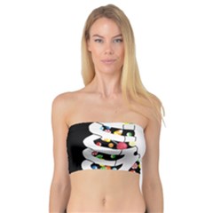 Trick Or Treat  Bandeau Top by Valentinaart