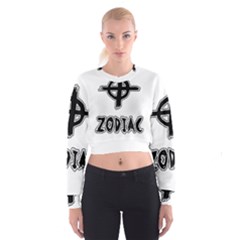 Zodiac Killer  Cropped Sweatshirt by Valentinaart