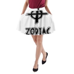 Zodiac Killer  A-line Pocket Skirt by Valentinaart