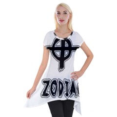 Zodiac Killer  Short Sleeve Side Drop Tunic by Valentinaart