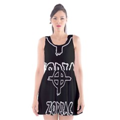 Zodiac Killer  Scoop Neck Skater Dress by Valentinaart