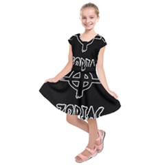 Zodiac Killer  Kids  Short Sleeve Dress by Valentinaart