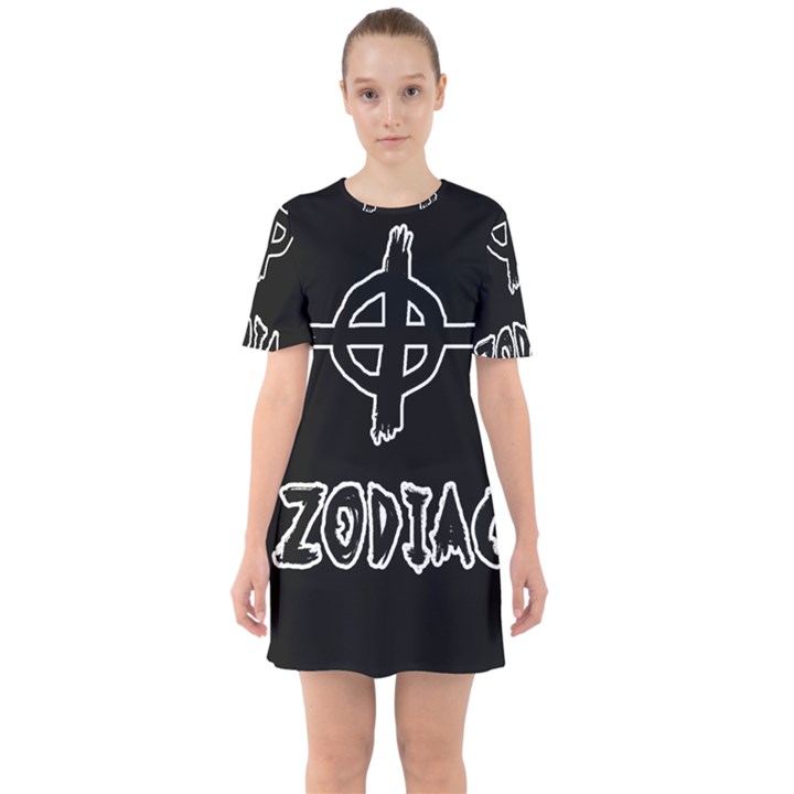 Zodiac killer  Sixties Short Sleeve Mini Dress