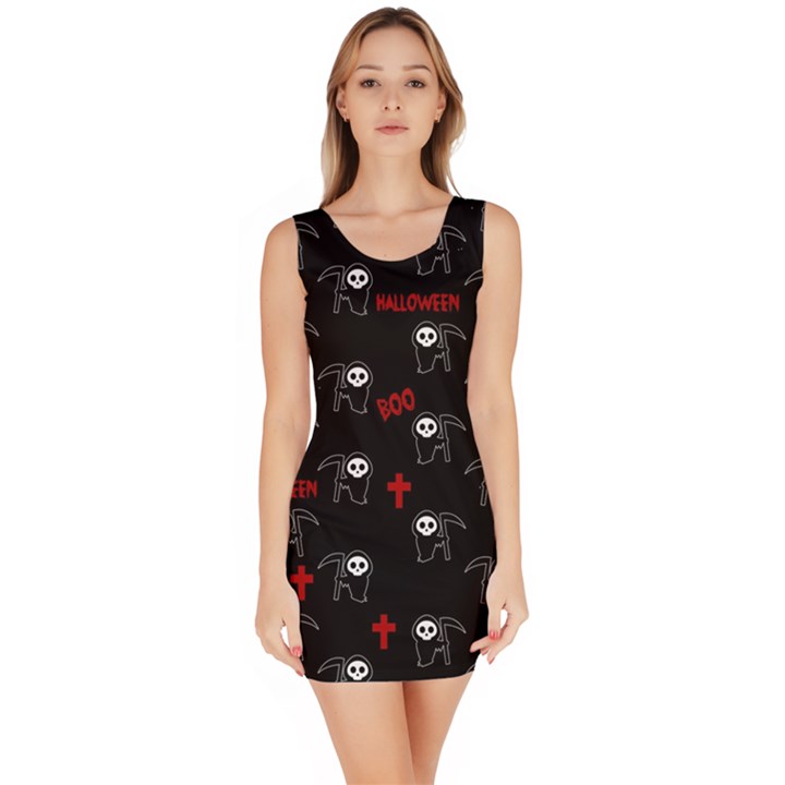 Death pattern - Halloween Bodycon Dress