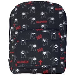 Death Pattern - Halloween Full Print Backpack by Valentinaart