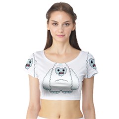 Yeti Short Sleeve Crop Top (tight Fit) by Valentinaart