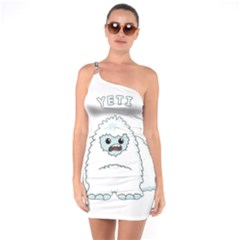 Yeti One Soulder Bodycon Dress by Valentinaart