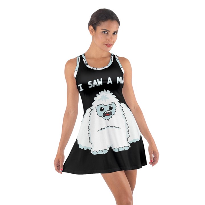 Yeti - I saw a man Cotton Racerback Dress