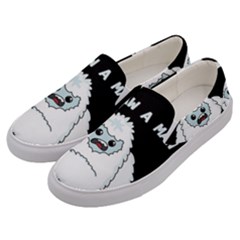 Yeti - I Saw A Man Men s Canvas Slip Ons by Valentinaart