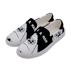 Yeti - I Saw A Man Women s Canvas Slip Ons by Valentinaart