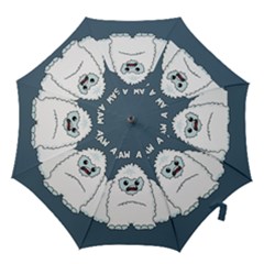 Yeti - I Saw A Man Hook Handle Umbrellas (large) by Valentinaart