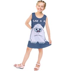 Yeti - I Saw A Man Kids  Tunic Dress by Valentinaart