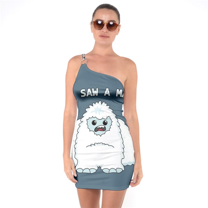 Yeti - I saw a man One Soulder Bodycon Dress