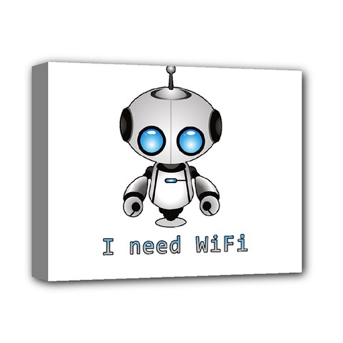 Cute Robot Deluxe Canvas 14  X 11  by Valentinaart