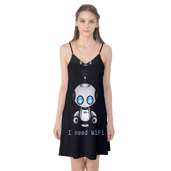 Cute Robot Camis Nightgown