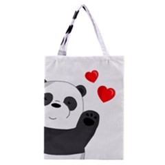 Cute Panda Classic Tote Bag by Valentinaart