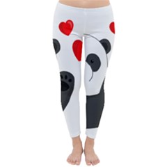 Cute Panda Classic Winter Leggings by Valentinaart