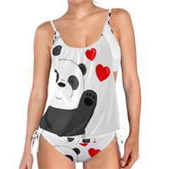 Cute Panda Tankini Set by Valentinaart