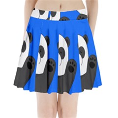 Cute Pandas Pleated Mini Skirt by Valentinaart