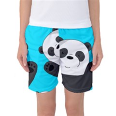 Cute Pandas Women s Basketball Shorts by Valentinaart