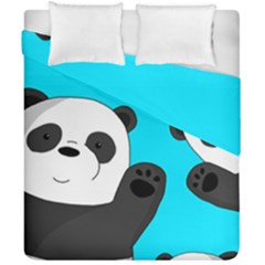 Cute Pandas Duvet Cover Double Side (california King Size) by Valentinaart