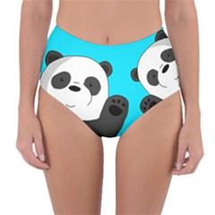 Cute Pandas Reversible High-waist Bikini Bottoms