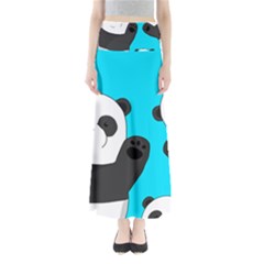 Cute Pandas Full Length Maxi Skirt by Valentinaart