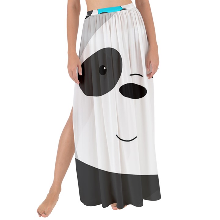 Cute pandas Maxi Chiffon Tie-Up Sarong