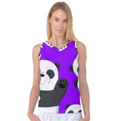 Cute Pandas Women s Basketball Tank Top by Valentinaart