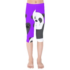 Cute Pandas Kids  Capri Leggings  by Valentinaart