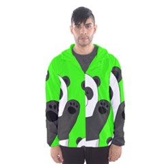 Cute Pandas Hooded Wind Breaker (men) by Valentinaart