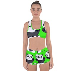 Cute Pandas Racerback Boyleg Bikini Set