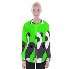 Cute Pandas Womens Long Sleeve Shirt