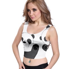 Cute Pandas Crop Top by Valentinaart