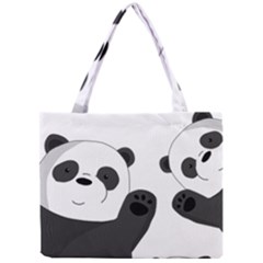 Cute Pandas Mini Tote Bag by Valentinaart