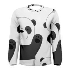 Cute Pandas Men s Long Sleeve Tee by Valentinaart