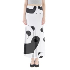 Cute Pandas Full Length Maxi Skirt by Valentinaart