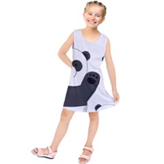 Cute Pandas Kids  Tunic Dress by Valentinaart