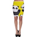 Cute pandas Bodycon Skirt View1